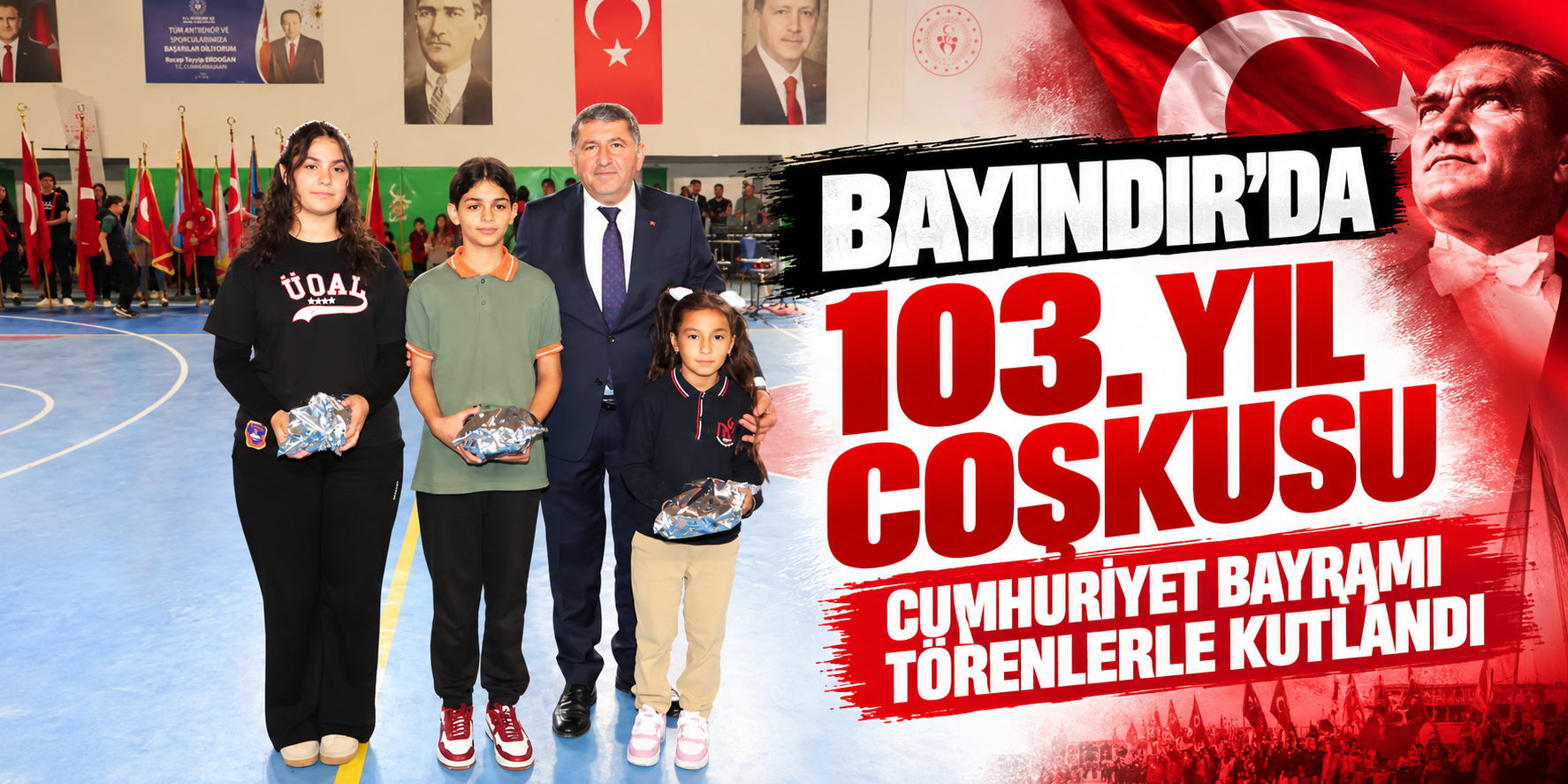 Bayındır’da 103. Yıl Coşkusu: Cumhuriyet Bayramı Törenlerle Kutlandı