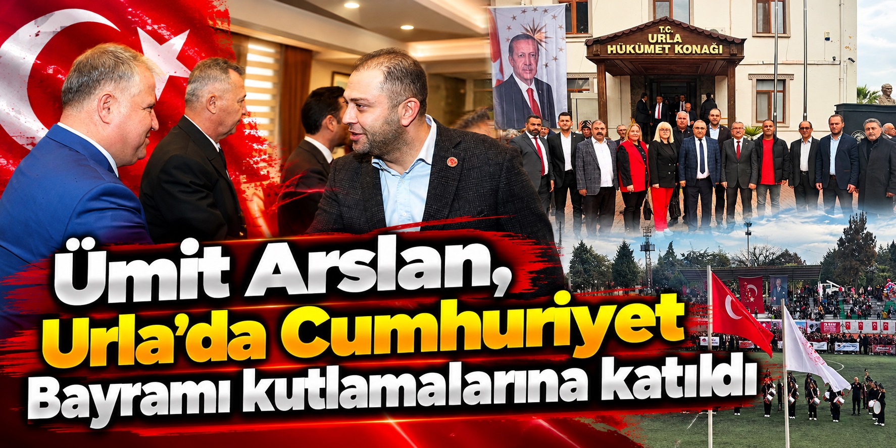 Ümit Arslan, Urla’da Cumhuriyet Bayramı kutlamalarına katıldı