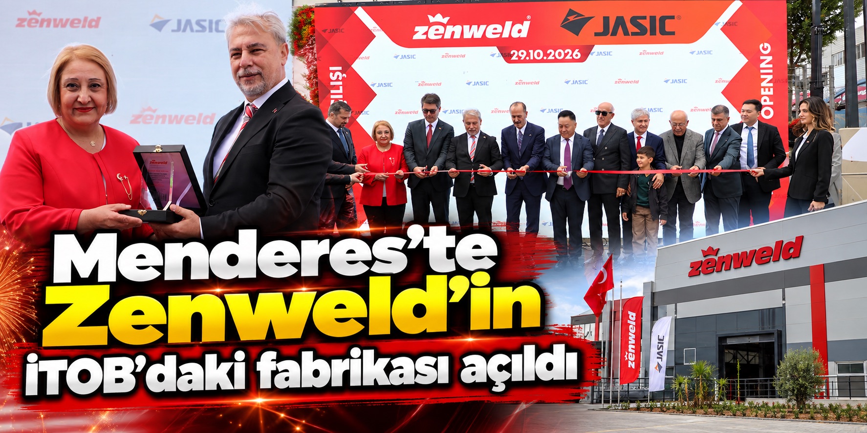 Menderes’te Zenweld’in İTOB’daki fabrikası açıldı