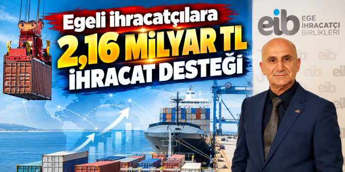 Egeli ihracatçılara 2,16 milyar TL ihracat desteği