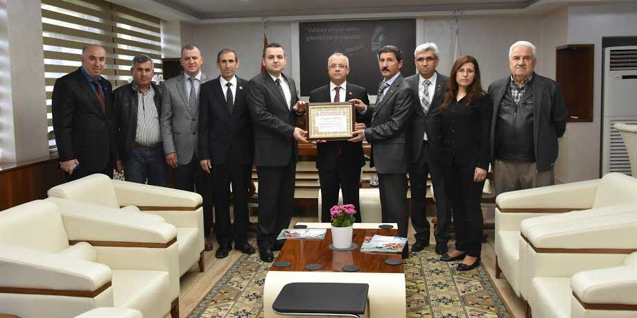 ŞEHİT VE GAZİLER DERNEĞİNDEN BAŞKAN KAYDA’YA TEŞEKKÜR ZİYARETİ