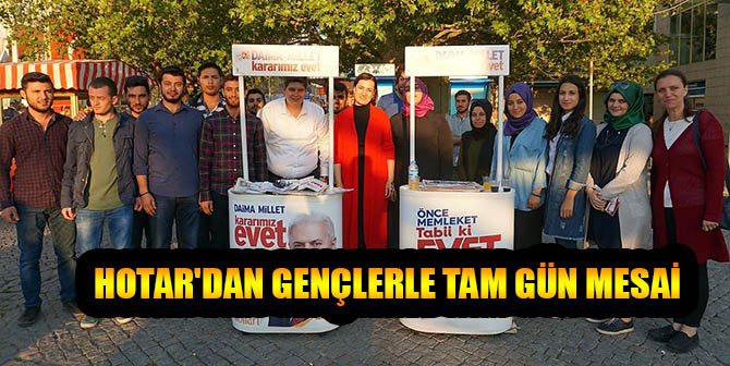 HOTAR'DAN GENÇLERLE TAM GÜN MESAİ