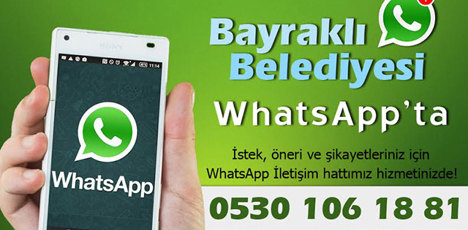 Bayraklı Belediyesi whatsapp’ta