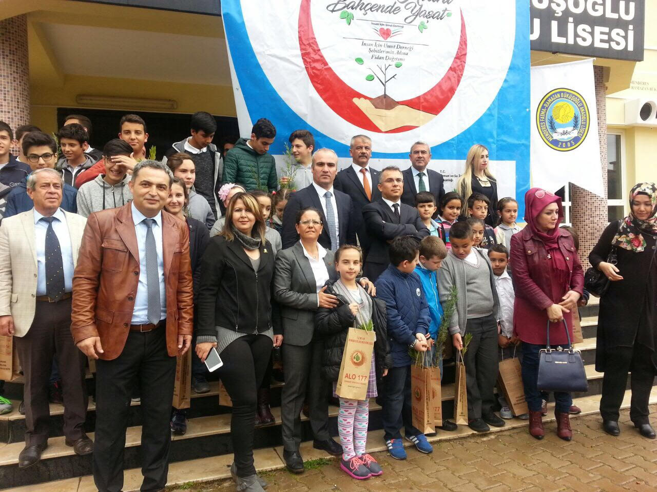 Şehitler anısına bin 500 fidan