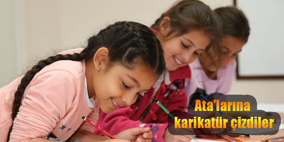 Ata’larına karikatür çizdiler