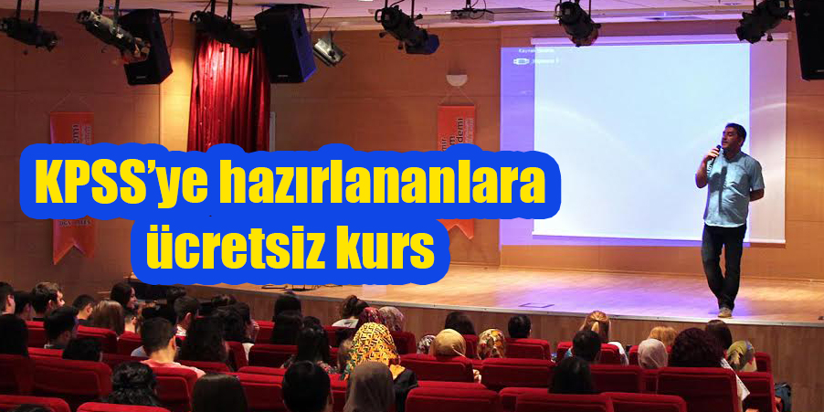KPSS’ye hazırlananlara ücretsiz kurs