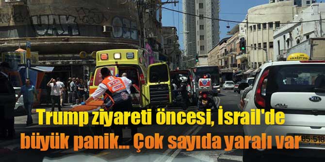 Trump ziyareti öncesi, İsrail'de büyük panik... Çok sayıda yaralı var