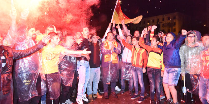 Yağmur, Göztepe coşkusuna engel olamadı