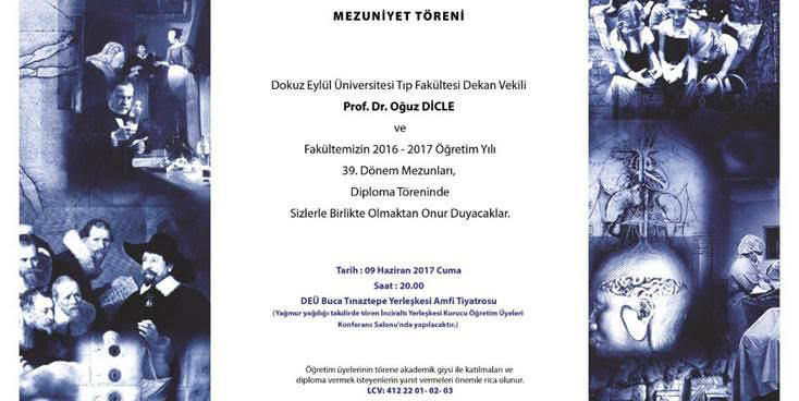 DEÜ TIP Fakültesi 39. Dönem Mezunlarını Verecek