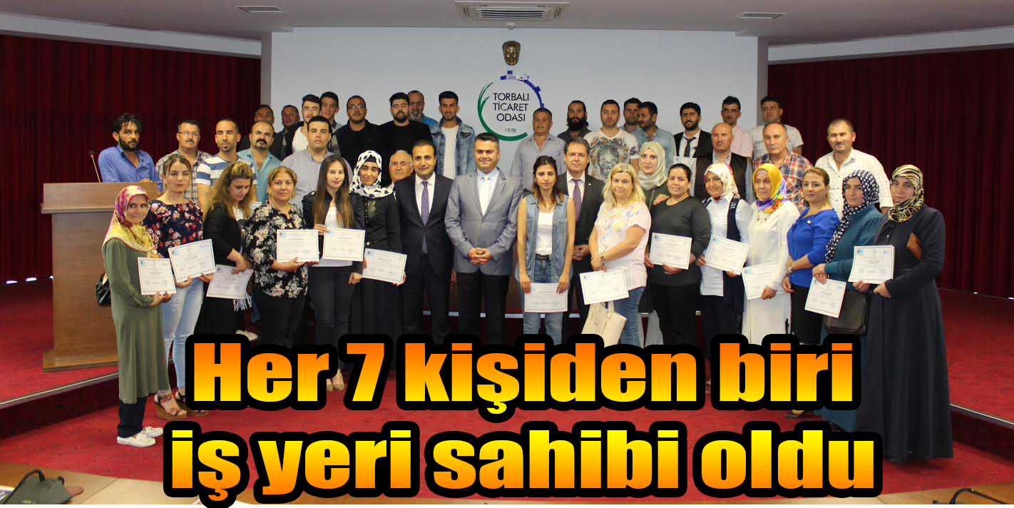 Her 7 kişiden biri iş yeri sahibi oldu