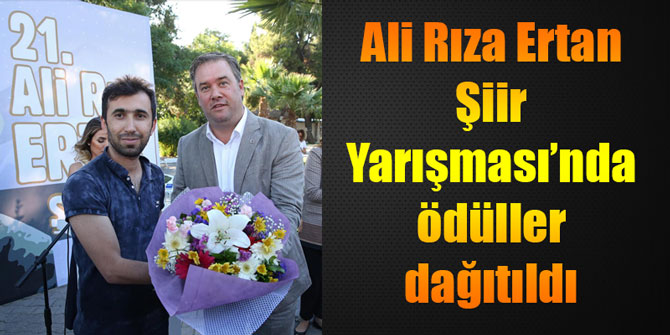 Ali Rıza Ertan Şiir Yarışması’nda ödüller dağıtıldı