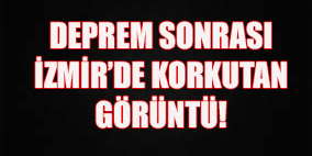 İzmir'in göbeğinde korkutan görüntü