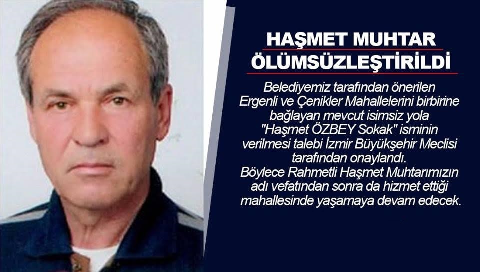 Bayındır’da Haşmet Muhtar Ölümsüzleştirildi
