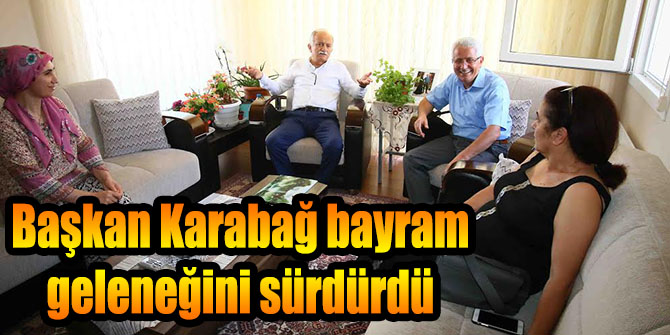 Başkan Karabağ bayram geleneğini sürdürdü