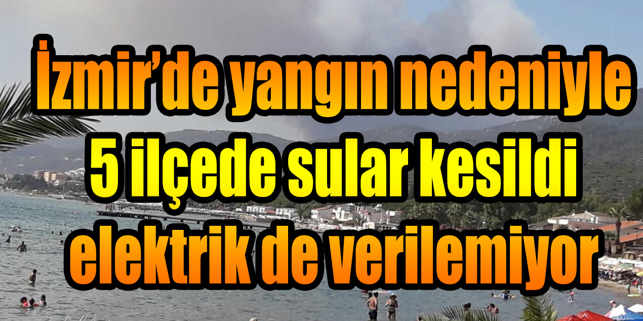 İzmir'de orman yangını devam ediyor
