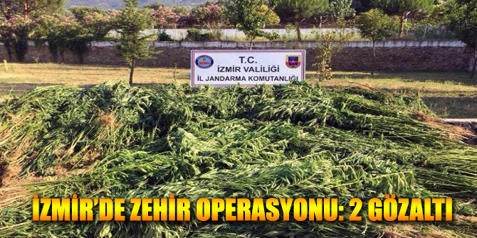 İzmir'de Zehir Operasyonu : 2 Gözaltı