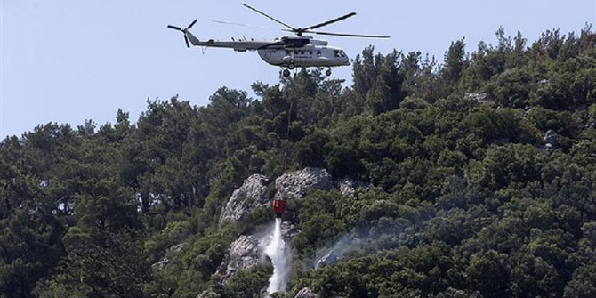 Bayraklı'daki yangın kontrol altında