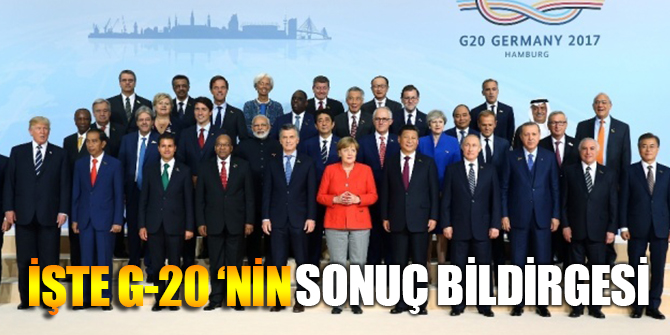 İşte G-20'nin Sonuç Bildirgesi