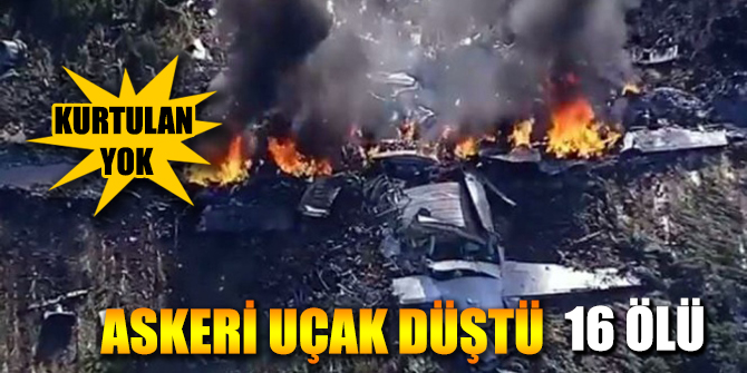 ABD'de Askeri uçağın düşmesi sonucu 16 ölü