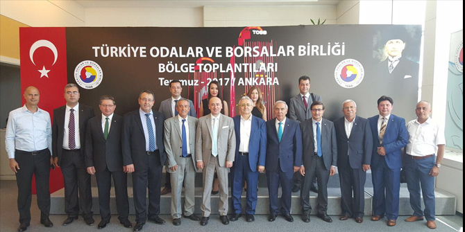 EGE BÖLGESİ’NDEKİ ODA VE BORSALAR TOBB’DA BULUŞTU