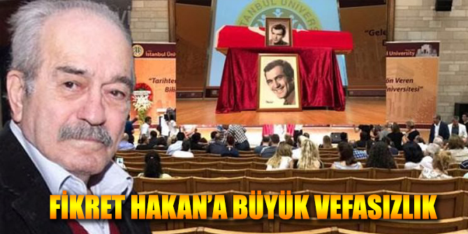 Fikret Hakan için düzenlenen törende koltuklar boş kaldı