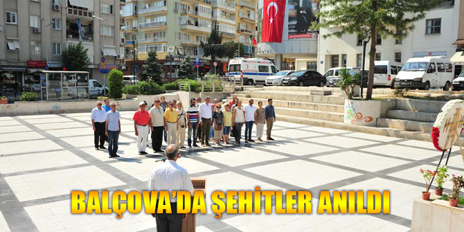 Balçova'da şehitler anıldı