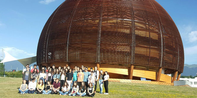 Karşıyaka 15 Temmuz Şehitler Anadolu Lisesi’nin CERN çıkartması