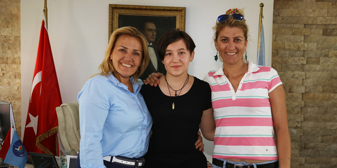 Hayalindeki okulu kazandı, teşekküre geldi