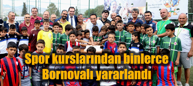 Spor kurslarından binlerce Bornovalı yararlandı