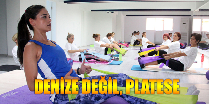 Denize değil, platese