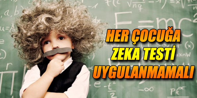 Her çocuğa zeka testi uygulanmamalı