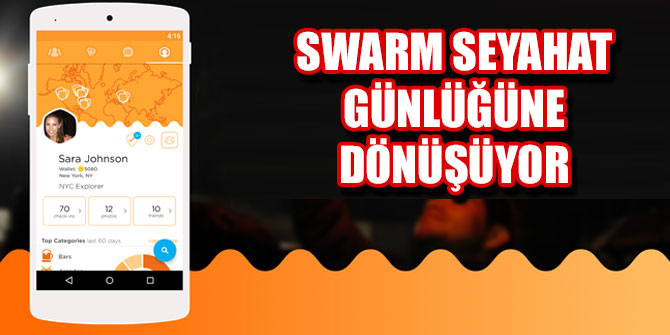 Swarm seyahat günlüğüne dönüşüyor
