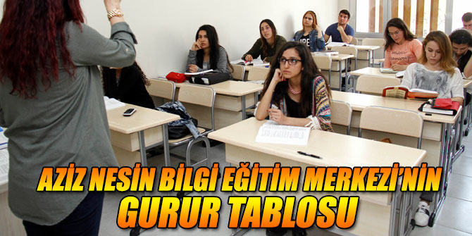 Aziz Nesin Bilgi Eğitim Merkezi’nin gurur tablosu