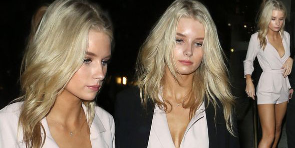 Moda Haftası'na Lottie Moss da katıldı.