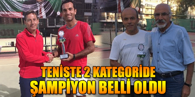 Teniste 2 kategoride şampiyon belli oldu