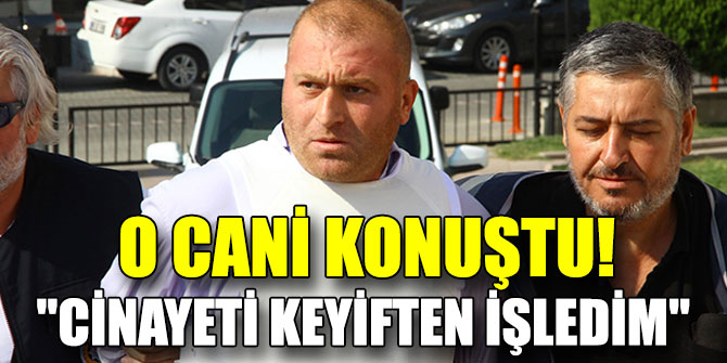 "Cinayeti keyiften işledim"