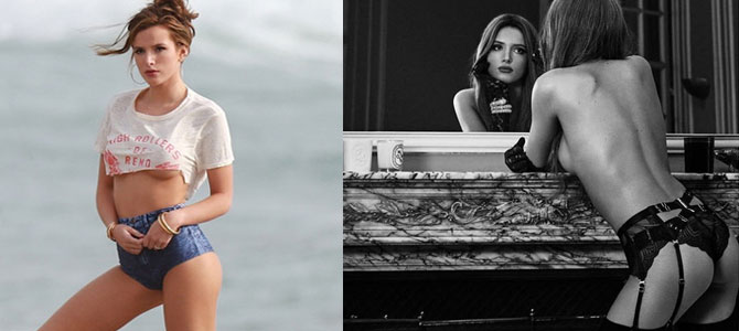 Bella Thorne soyundu!