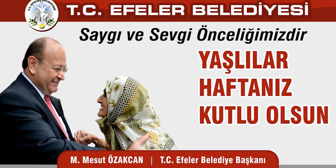 BAŞKAN ÖZAKCAN’IN 1 EKİM DÜNYA YAŞLILAR GÜNÜ MESAJI PAYLAŞTI