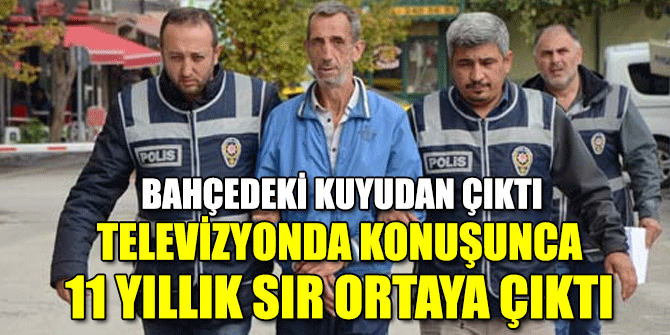 Bahçedeki kuyudan çıktı