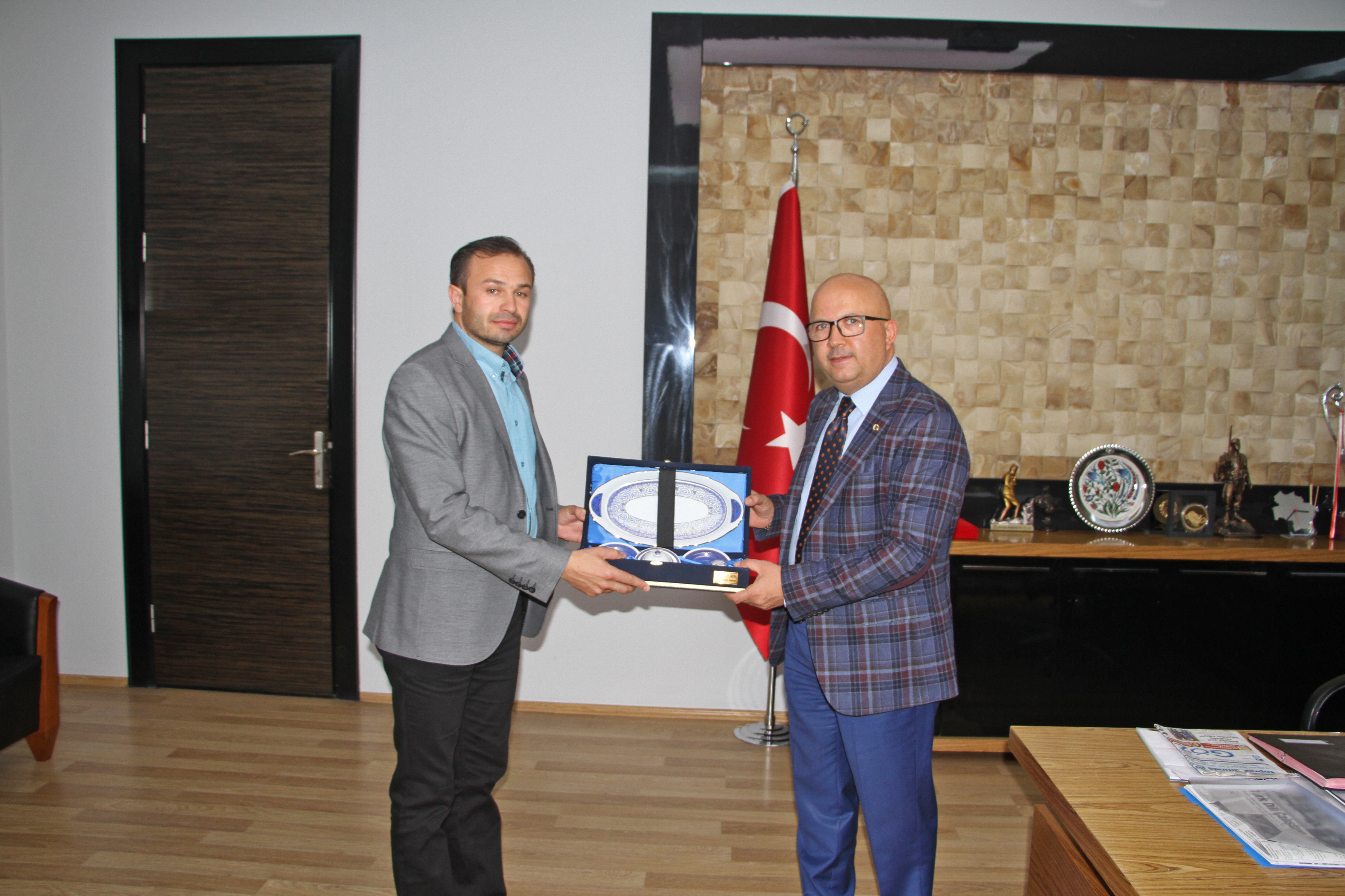 Başkan Yılmaz, Başkan Çoban'ı Ziyaret Etti