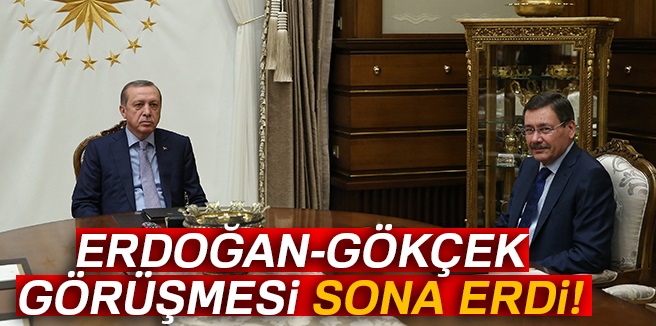 Erdoğan Beştepe'de Melih Gökçek ile görüştü