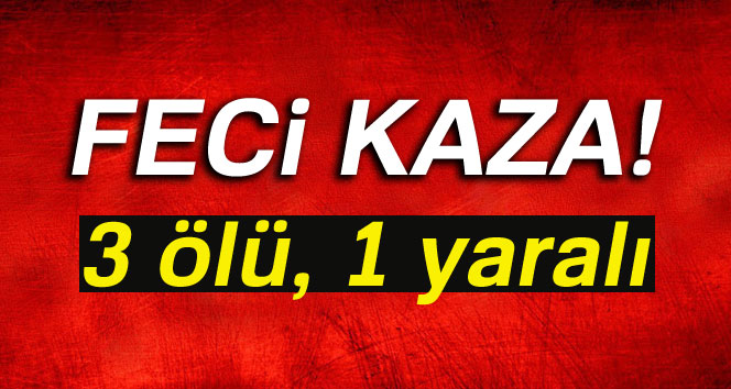 Aydın'da kaza: 3 ölü, 1 yaralı