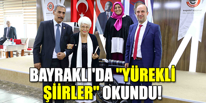 Bayraklı'da "Yürekli şiirler" okundu
