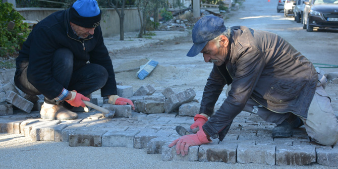 Dikili sokaklarında kış seferberliği