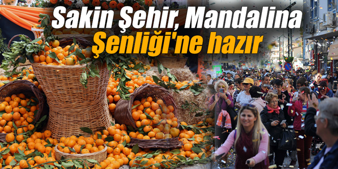 Sakin Şehir, Mandalina Şenliği'ne hazır