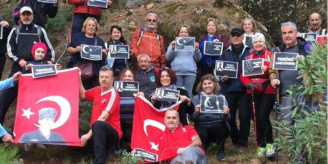 DOĞASEVERLERDEN TERÖRE LANET YÜRÜYÜŞÜ