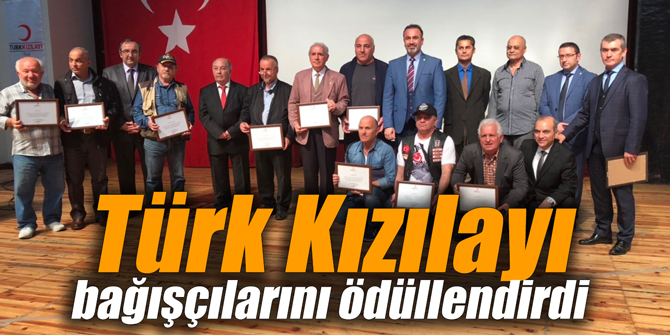 Türk Kızılayı, bağışçılarını ödüllendirdi