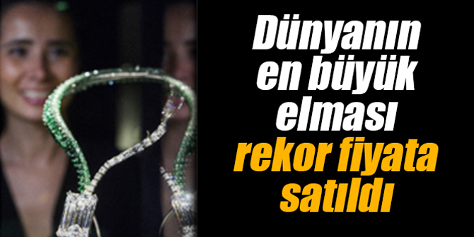 Dünyanın en büyük elması rekor fiyata satıldı