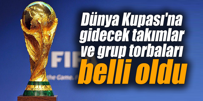 Dünya Kupası'na gidecek takımlar ve grup torbaları belli oldu