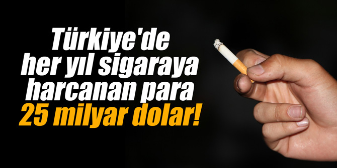 Türkiye'de her yıl sigaraya harcanan para 25 milyar dolar!
